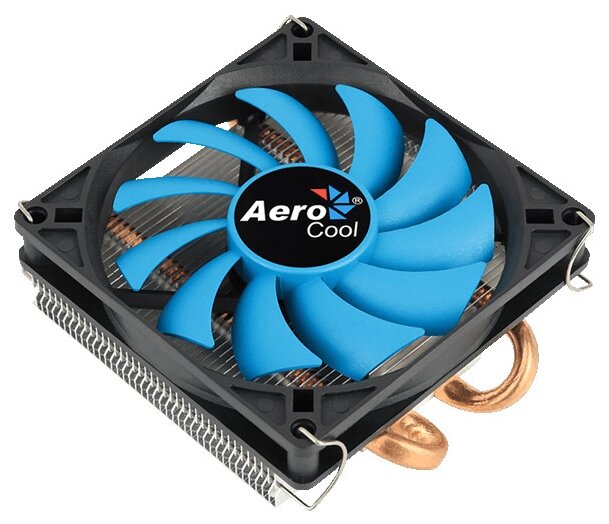 Вентилятор для процессора Aerocool Verkho 2 Slim Socket 775/115X/1200/AMD, 90mm, 2300rpm, 26.7 дБА, 105W, PWM 4-pin, Al-Cu (Verkho 2 Slim)