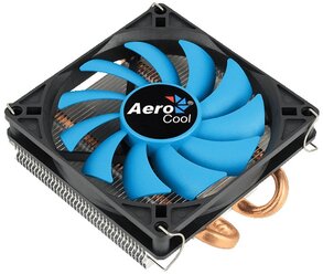 Вентилятор для процессора Aerocool Verkho 2 Slim Socket 775/115X/1200/AMD, 90mm, 2300rpm, 26.7 дБА, 105W, PWM 4-pin, Al-Cu (Verkho 2 Slim)