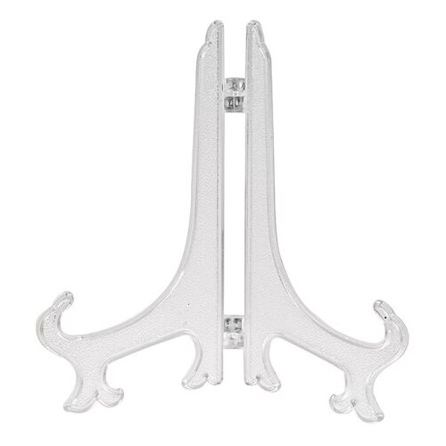 Подставка держатель 17,5 см пластиковая складная для тарелки или иконы (10 штук в комплекте)