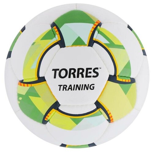 Мяч футбольный TORRES Training, размер 4, 32 панели, PU, 4 подкладочных слоя, ручная сшивка, цвет бе