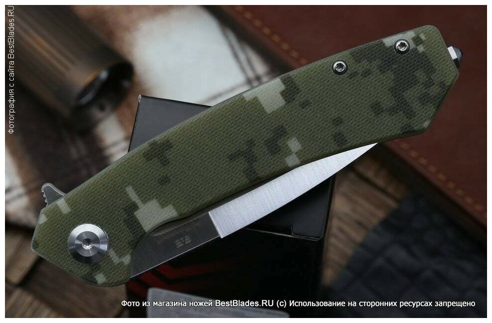 Нож Adimanti by Ganzo (Skimen design) зеленый - фото №12