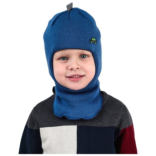 фото Шапка baziator, размер 48-50, синий