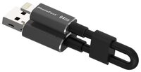 Флешка PhotoFast i-FlashDrive MemoriesCable U3 64GB черный/серый
