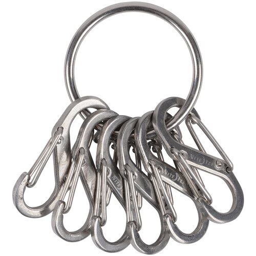 Брелок Nite Ize KeyRing Steel S-Biner, серебряный