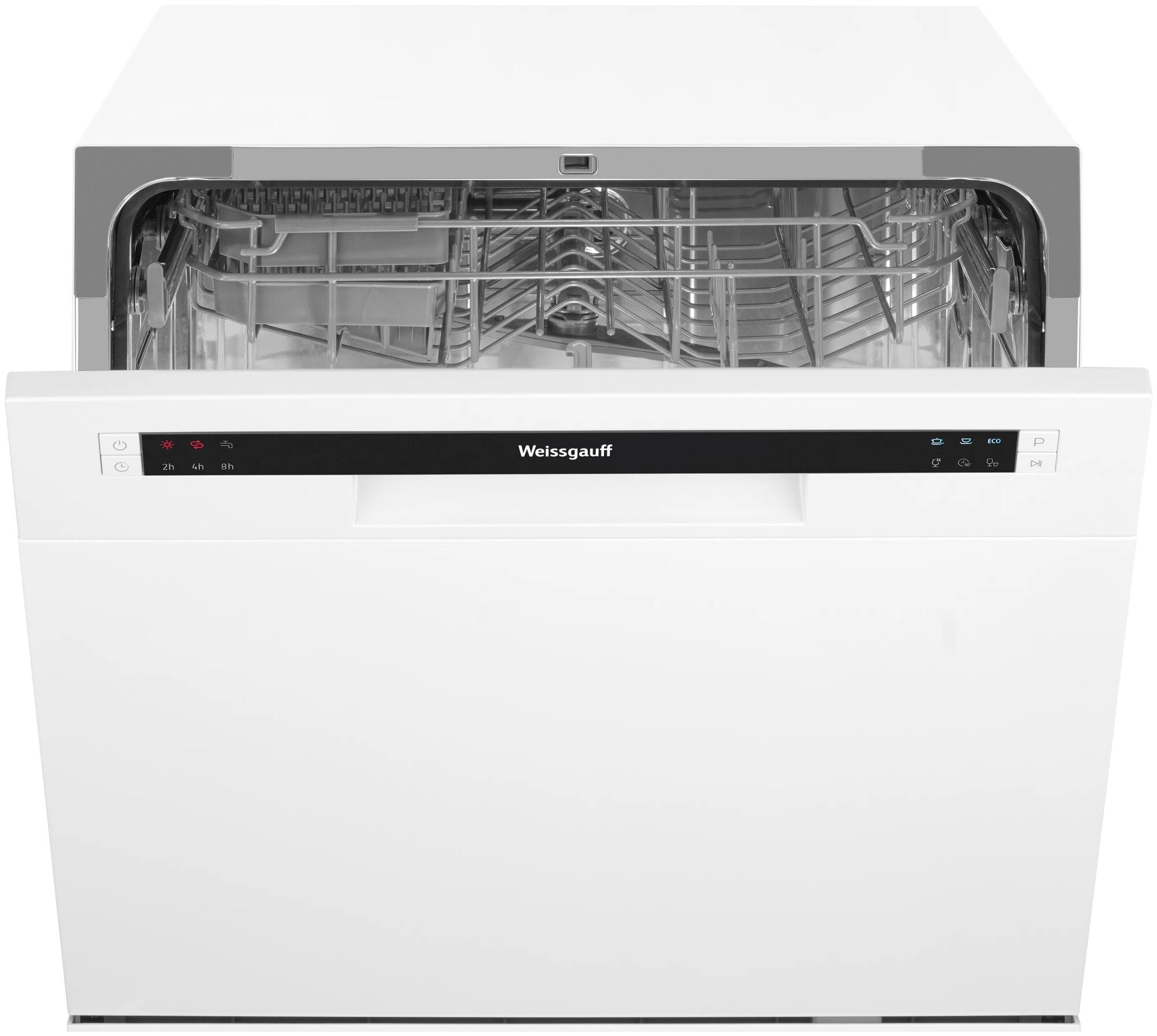 Компактная посудомоечная машина Weissgauff TDW 4108 Led, белый - фотография № 1