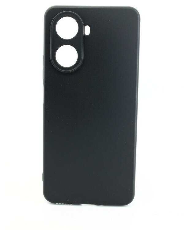 Чехол силиконовый матовый для Huawei Nova 10 SE, с защитой камеры, черный