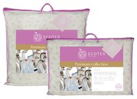 Подушка ECOTEX Эдда (ЭПП57) 50 х 70 см бежевый