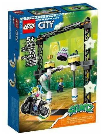 Конструктор LEGO City "Трюковое испытание «Нокдаун»" 60341 - фото №1