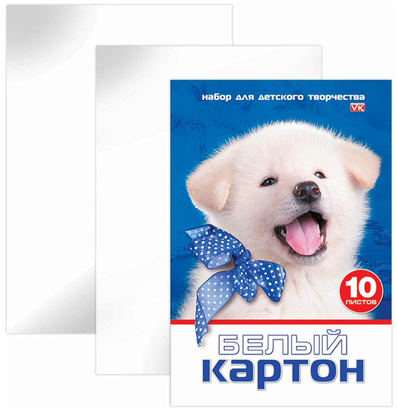 Набор картона Hatber А4 белый 10л - фото №2