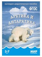 Набор карточек Мозаика-Синтез ФГОС Мир в картинках. Арктика и Антарктика 29.5x20.5 см 8 шт.