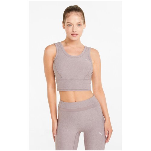 Топ/Puma/52156318/STUDIO YOGINI LUXE CROP TANK/розовый/S