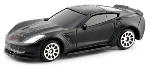 Легковой автомобиль RMZ City Chevrolet Corvette C7, 344033SM 1:64, 7.3 см, матовый черный