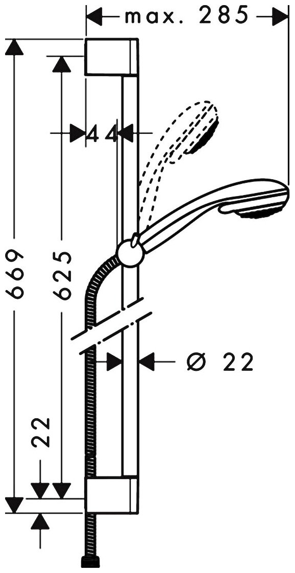 Гарнитур душевой Hansgrohe - фото №9