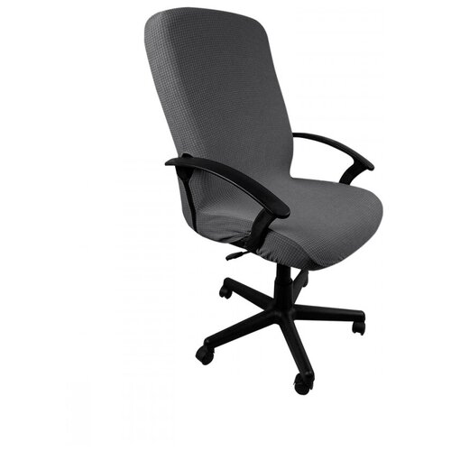 Гелеос Чехол на мебель для компьютерного кресла 314Л, размер L, кубик, тёмно-серый ГЧ00314Л