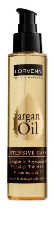 LORVENN Argan Oil Intensive Care Масло для волос интенсивный уход, 125 мл, аэрозоль