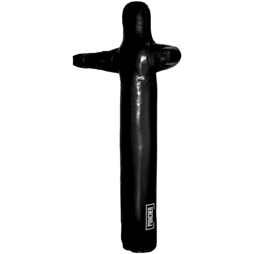 Манекен борцовский классический тент черный - Puncher - Черный - 170 см макивара 100х30х20 см тент puncher