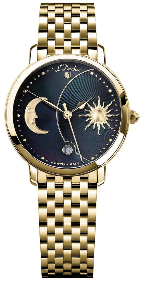 Наручные часы LDuchen 60846, золотой, синий