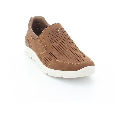 фото Мокасины rieker, размер 42, коричневый