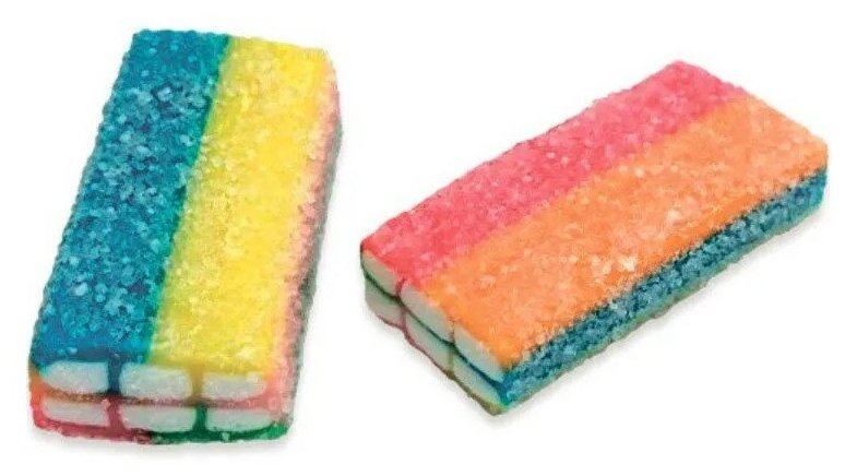 Мармелад жевательный Блоки разноцветные в сахаре, FINI, 500 г