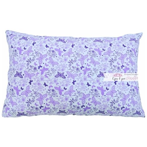 Наволочка 50х70 на молнии, рисунок Бабочки, трикотаж 100% хлопок 145 г/м2, Купи в дом – онлайн