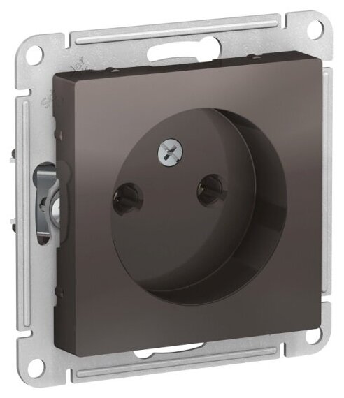 AtlasDesign ATN000641 Розетка без заземляющего контакта (16 А, под рамку, скрытая установка, мокко) Schneider Electric - фото №1
