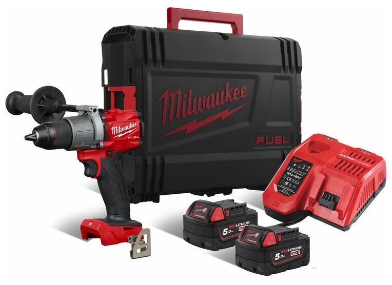 Аккумуляторная дрель-шуруповерт Milwaukee M18 FDD2-502X - фотография № 10