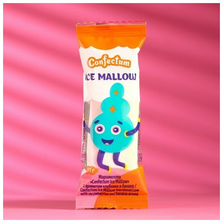 Маршмеллоу «Confectum Ice Mallow», с ароматом клубники и банана, 11 г - фотография № 6