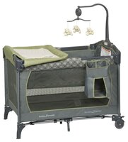 Манеж-кровать Baby Trend Columbia PY81400 серый/зеленый