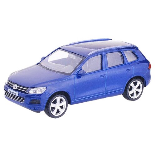 Внедорожник RMZ City Volkswagen Touareg (444014) 1:43, 10 см, синий внедорожник rmz city volkswagen touareg 554019m b 1 32 матовый коричневый