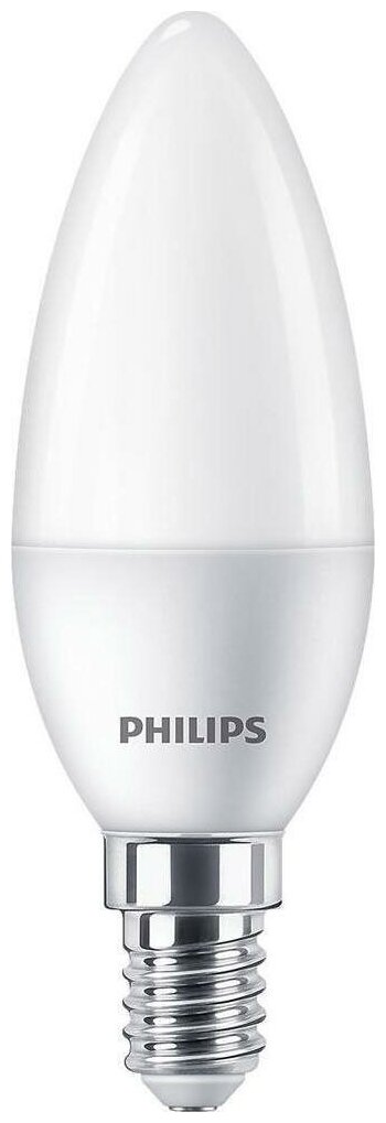 Светодиодная лампа Philips 6.5W эквивалент 75W 2700K 620Лм E14 в форме свечи (комплект из 5 шт) - фотография № 2