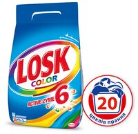 Стиральный порошок Losk Active-Zyme 6 Color (автомат) 9 кг пластиковый пакет