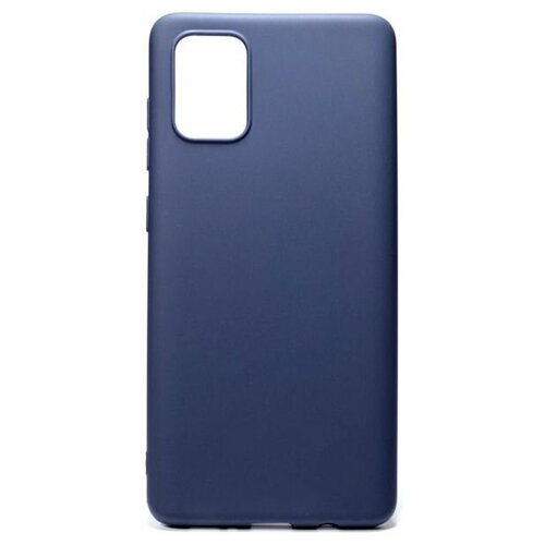 Накладка силикон для Samsung Galaxy A71 A715 2020 Navy Blue накладка для samsung a715 galaxy a71 2020 плетеная черная