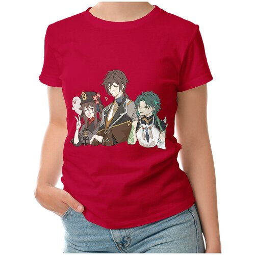 фото Футболка roly, размер l, красный