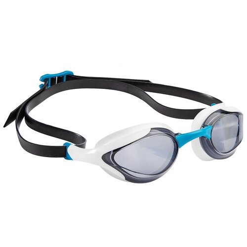 Очки для плавания MAD WAVE Alien, white/black/azure очки для плавания mad wave alien mirror красный