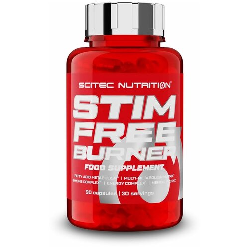 предтренировочный комплекс scitec nutrition hot blood no stim 375 арбуз Scitec Nutrition Stim Free Burner 90 капсул