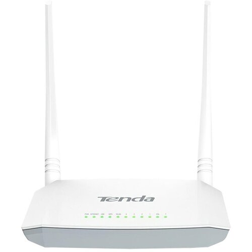 Маршрутизатор WiFi Tenda D301 V4, ADSL2 300 Мбит/c. USB2.0, 1 шт.