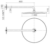 Верхний душ DORNBRACHT Tara 2865997099