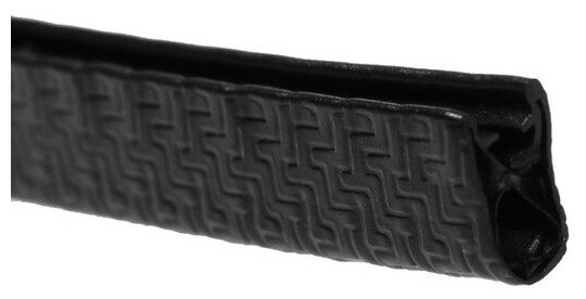 Защитная накладка на контур двери металлический сердечник 5 м черный