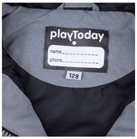 Жилет playToday размер 134, серый/черный