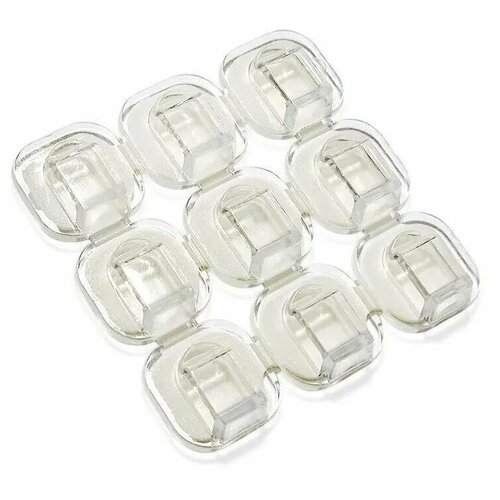 Держатель самоклеящийся для проводов и гирлянд, клипсы для гирлянд, крючки для гирлянд / Крепление для провода, гирлянды, 18 шт