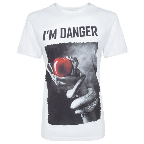 футболка BISIBIGLIO APPLE DANGER белый+принт xs белого цвета