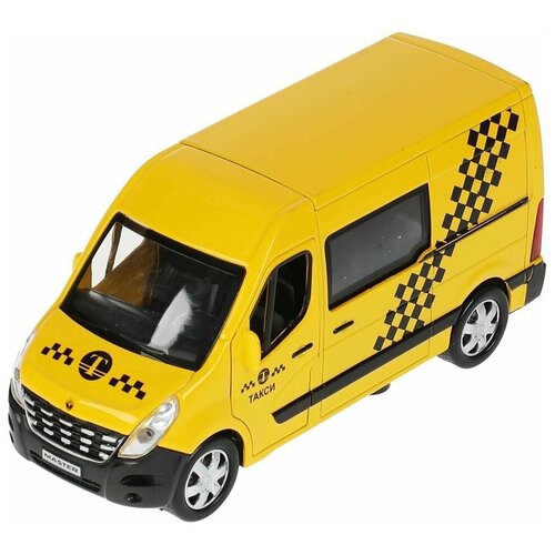 Машина металлическая инерционная RENAULT MASTER такси 14 см Цвет Жёлтый технопарк MASTER-14TAX-YE
