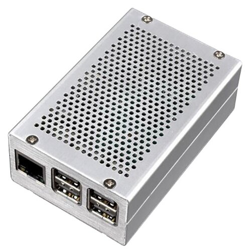 Корпус для микрокомпьютера ACD Heat Dispersion Metal Aluminium Alloy Case for Raspberry Pi 3, Silver RA193, серебристый корпус acd silver fine heat dispersion aluminium alloy case для raspberry pi 4b