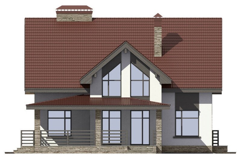 Проект дома Catalog-Plans-57-00F (187,94кв.м, 12,95x12,5м, газобетон 400) - фотография № 11