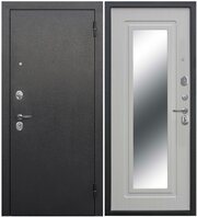 Входная дверь Ferroni Царское Зеркало Серебро Белый Ясень (960мм) правая