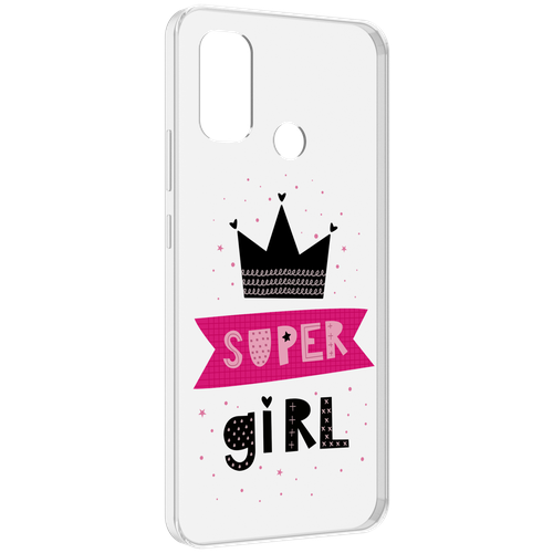 Чехол MyPads супер-девчонка женский для UleFone Note 10P / Note 10 задняя-панель-накладка-бампер