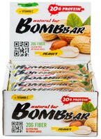 BombBar протеиновый батончик Natural Bar + Vitamin C (60 г)(20 шт.) овсяный с вишней