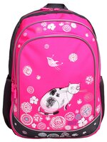BIT4ALL Рюкзак School Кошка и птичка (RU71-02P) серый/розовый