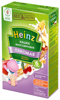 Каша Heinz молочная Лакомая многозерновая с яблоком и вишенкой (с 6 месяцев) 200 г