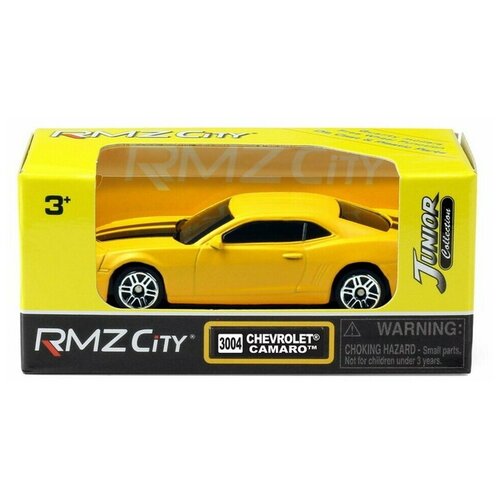 Машинка металлическая Uni-Fortune RMZ City Chevrolet Camaro, без механизмов, желтый, 1 шт